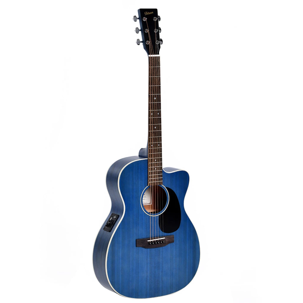 Ditson 10 Series 000 With Cutaway + EQ - Translucent Ultramarine Blue