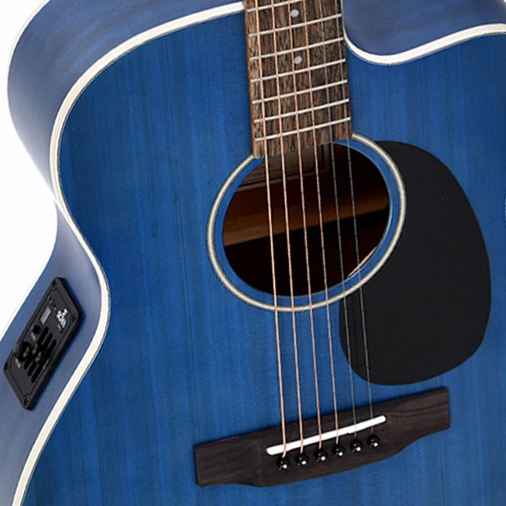 Ditson 10 Series 000 With Cutaway + EQ - Translucent Ultramarine Blue