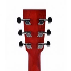 Ditson 10 Series 000 With Cutaway + EQ - Translucent Dark Red Acoustic Guitars