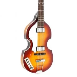 Hofner Ignition Series Left Handed Violin Electric Bass With H64/VB Case - Sunburst
