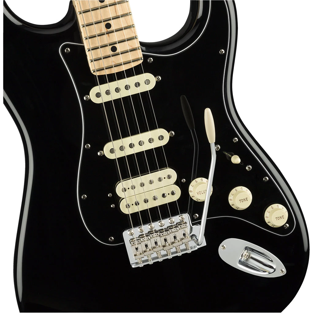 Fender American Performer Stratocaster HSS - Black - Maple Neck Electric Guitars