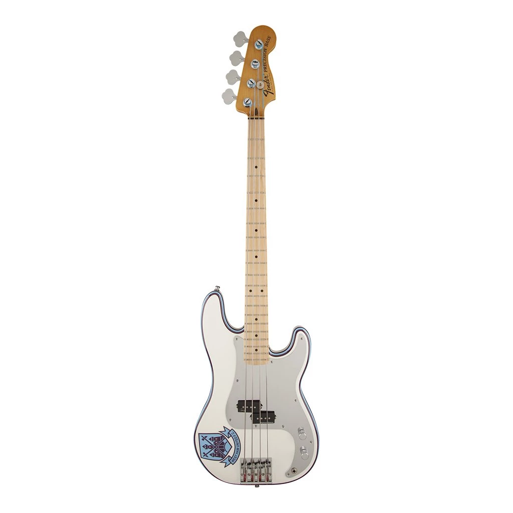 Bass Guitars Fender Steve Harris Signature Precision Bass - Olympic White - Maple Neck