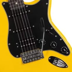 Fender Limited Edition Player HSS Stratocaster®, Ebony Fingerboard - Yellow Electric Guitars