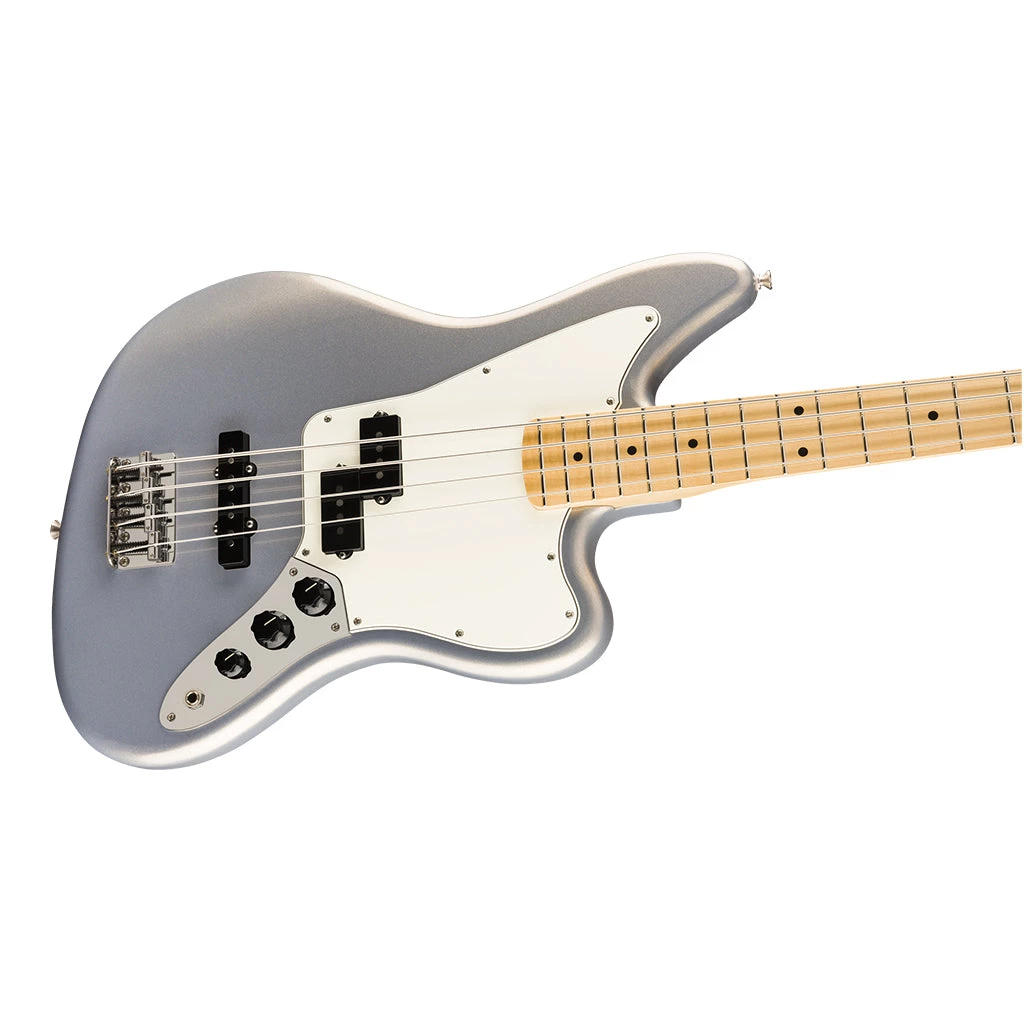 Fender Player Jaguar Bass - Silver - Maple Neck