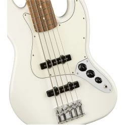 Fender Player Jazz Bass V - Polar White - Pau Ferro Bass Guitars