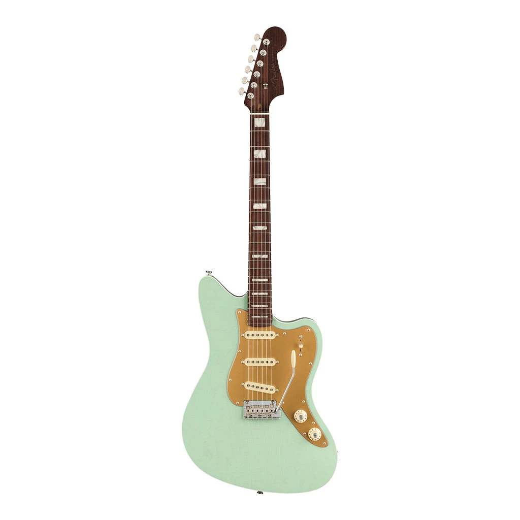 Fender Parallel Universe Volume II Strat® Jazz Deluxe, Rosewood Fingerboard, Transparent Faded Seafoam Green