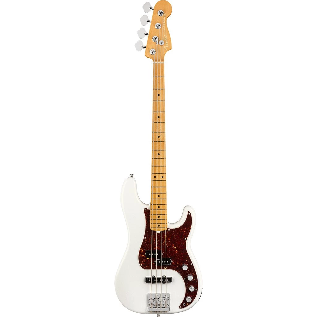 Bass Guitars Fender American Ultra Precision Bass - Arctic Pearl - Maple Neck