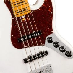 Fender American Ultra Jazz Bass V Maple Neck - Arctic Pearl Bass Guitars