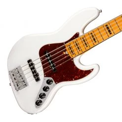 Fender American Ultra Jazz Bass V Maple Neck - Arctic Pearl Bass Guitars