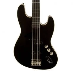 Fender Aerodyne Jazz Bass - Black - Rosewood Fretboard Bass Guitars