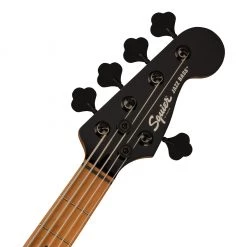 Bass Guitars Squier Contemporary Active Jazz Bass® HH V, Roasted Maple Fingerboard, Black Pickguard, Gunmetal Metallic