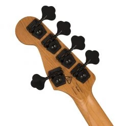 Bass Guitars Squier Contemporary Active Jazz Bass® HH V, Roasted Maple Fingerboard, Black Pickguard, Gunmetal Metallic