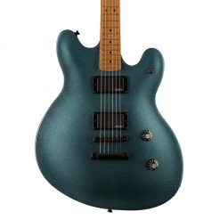 Squier Contemporary Active Starcaster®, Roasted MN, Gunmetal Metallic Electric Guitars