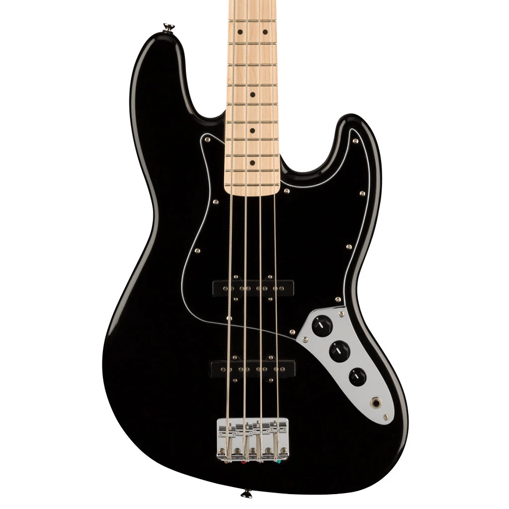 Bass Guitars Squier - Affinity Series™ Jazz Bass®, Maple Fingerboard, Black Pickguard, Black