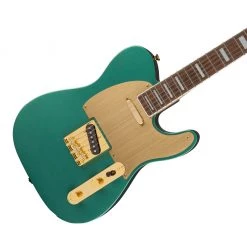 Squier 40th Anniversary Telecaster®, Gold Edition, Laurel FB, Sherwood Green Metallic Electric Guitars