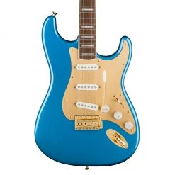 Squier 40th Anniversary Stratocaster®, Gold Edition, Laurel FB, Lake Placid Blue