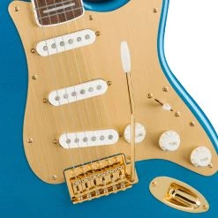 Squier 40th Anniversary Stratocaster®, Gold Edition, Laurel FB, Lake Placid Blue