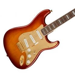 Electric Guitars Squier 40th Anniversary Stratocaster®, Gold Edition, Laurel FB, Sienna Sunburst