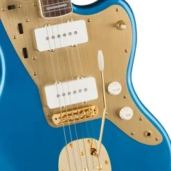 Squier 40th Anniversary Jazzmaster®, Gold Edition, Laurel FB, Lake Placid Blue Electric Guitars
