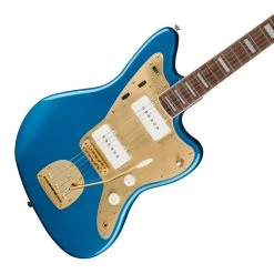 Squier 40th Anniversary Jazzmaster®, Gold Edition, Laurel FB, Lake Placid Blue Electric Guitars