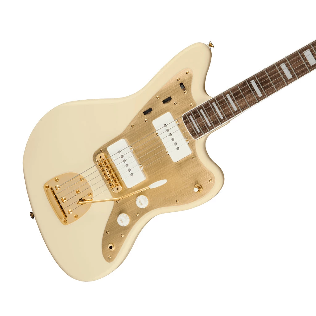 Electric Guitars Squier 40th Anniversary Jazzmaster®, Gold Edition, Laurel FB, Olympic White