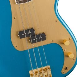 Bass Guitars Squier 40th Anniversary Precision Bass®, Gold Edition, Laurel FB, Lake Placid Blue
