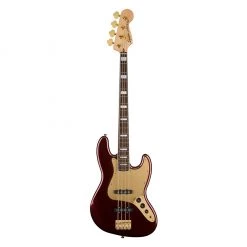 Bass Guitars Squier 40th Anniversary Jazz Bass®, Gold Edition, Laurel FB, Ruby Red Metallic