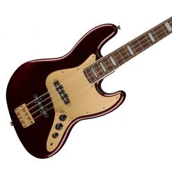Bass Guitars Squier 40th Anniversary Jazz Bass®, Gold Edition, Laurel FB, Ruby Red Metallic