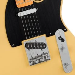 Electric Guitars Squier 40th Anniversary Telecaster®, Vintage Edition, MN, Black Anodized Pickguard, Satin Vintage Blonde