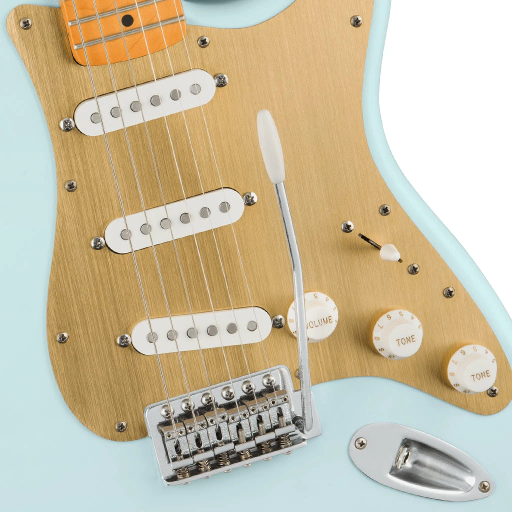 Squier 40th Anniversary Stratocaster®, Vintage Edition, MN, Satin Sonic Blue