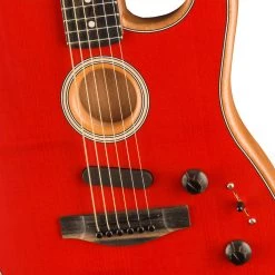 Acoustic Guitars Fender American Acoustasonic® Strat®, Ebony Fingerboard, Dakota Red