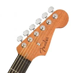 Fender American Acoustasonic® Strat®, Ebony Fingerboard, Transparent Sonic Blue Acoustic Guitars