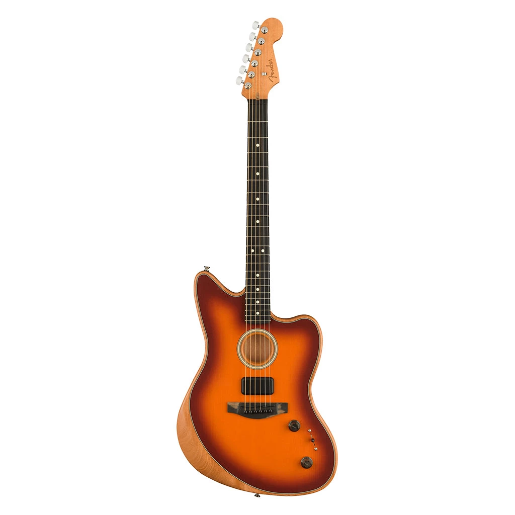 Acoustic Guitars Fender American Acoustasonic® Jazzmaster®, Tobacco Sunburst, Ebony Fingerboard