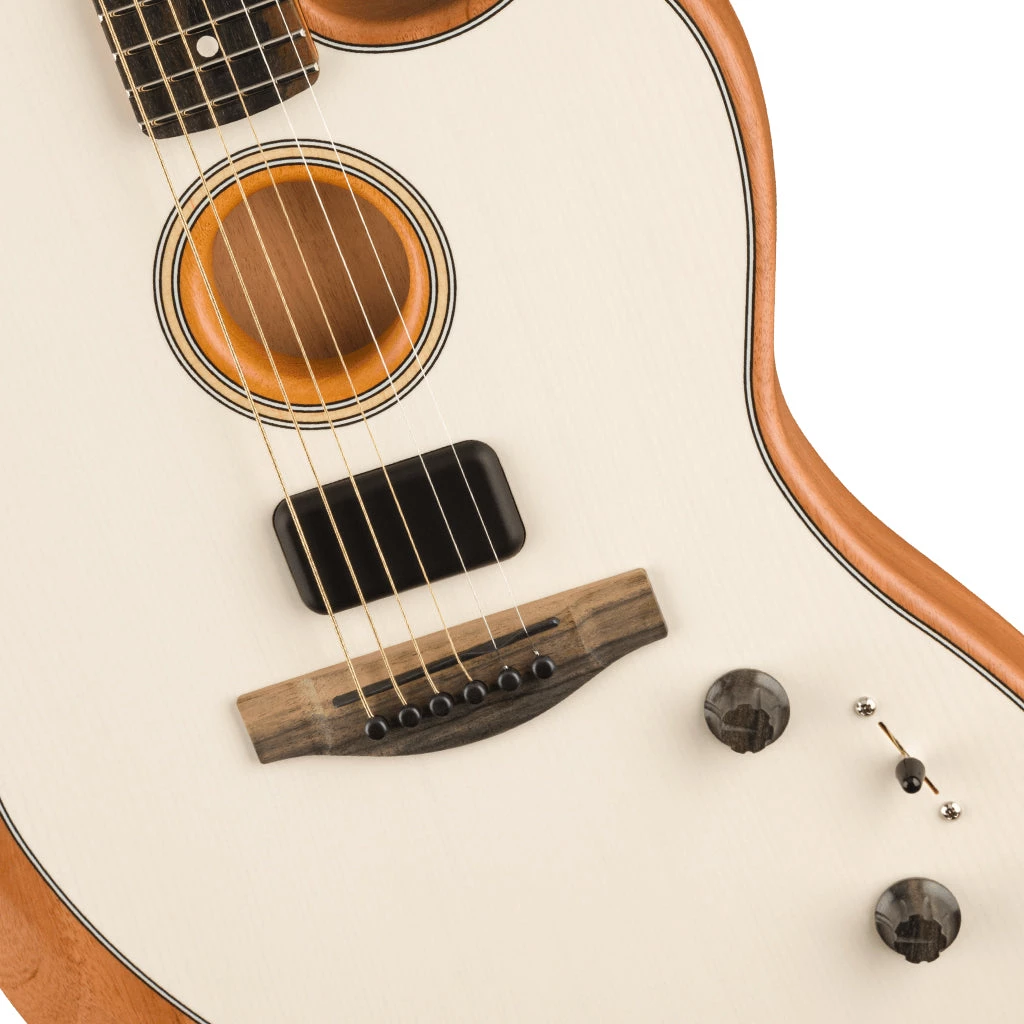 Acoustic Guitars Fender American Acoustasonic® Jazzmaster®, Arctic White, Ebony Fingerboard