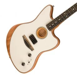 Acoustic Guitars Fender American Acoustasonic® Jazzmaster®, Arctic White, Ebony Fingerboard