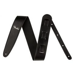 Fender® Vegan Leather Strap, Black, 2.5" See All