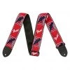 Fender - 2" Monogrammed Strap, Red/White/Blue