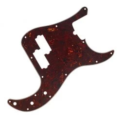 See All Fender Pickguard, Precision Bass®, 13-Hole Mount (with Truss Rod Notch), Tortoise Shell, 4-Ply