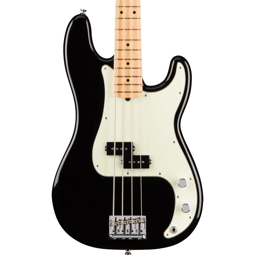 Fender American Professional Precision Bass - Black - Maple Bass Guitars