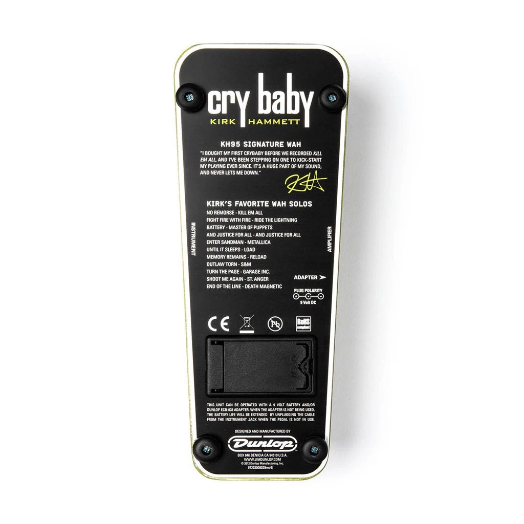 Jim Dunlop See All Dunlop Kirk Hammett Signature Wah Cry Baby Wah