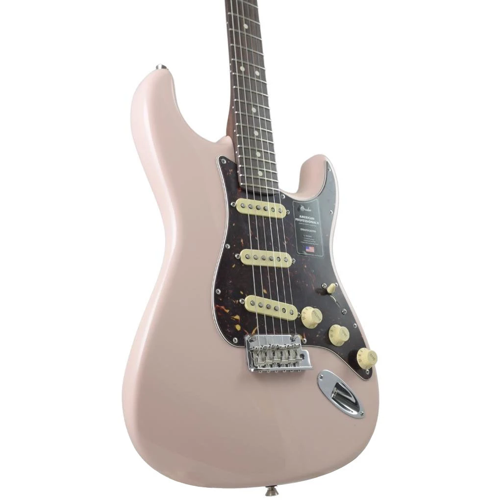 Fender Limited Edition American Professional II Stratocaster - Rosewood Neck - Shell Pink Electric Guitars