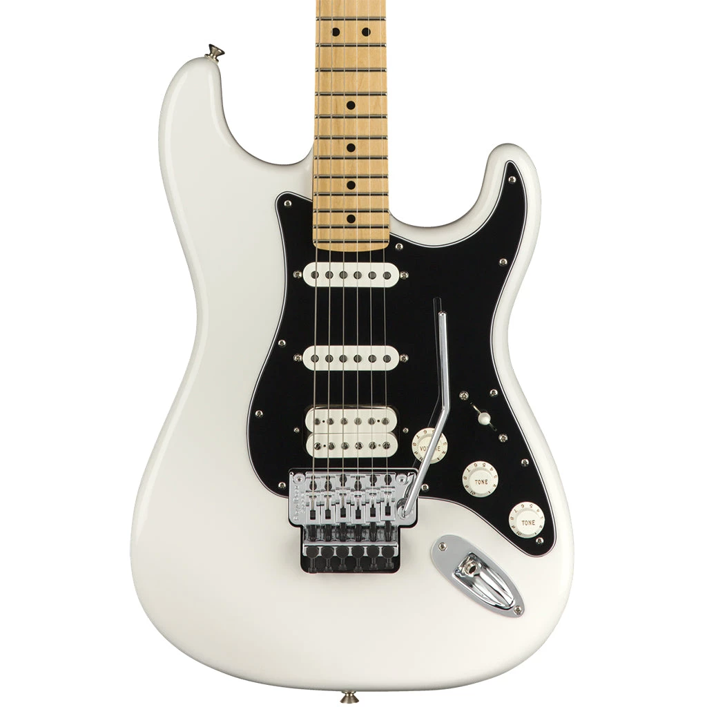 Fender Player Stratocaster Floyd Rose HSS - Polar White - Maple Neck Electric Guitars