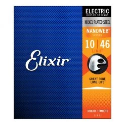 Elixir 12052 - Nanoweb 10-46 Electric Guitar Strings