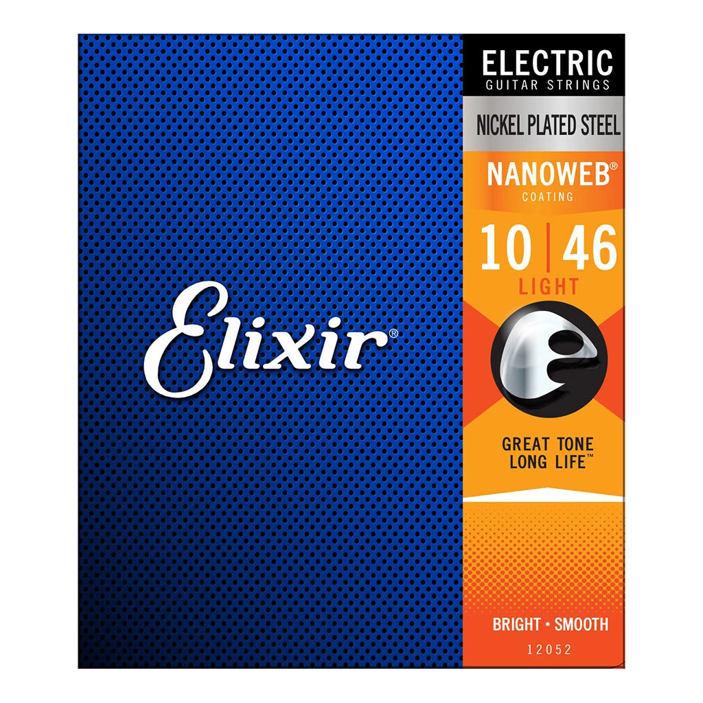 Elixir 12052 - Nanoweb 10-46 Electric Guitar Strings