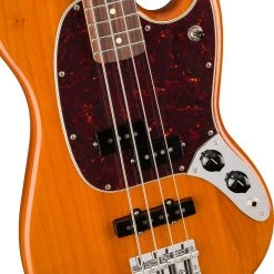 Bass Guitars Fender Player Mustang PJ Bass - Aged Natural - Pau Ferro Fingerboard