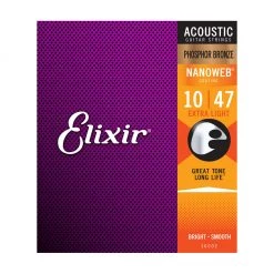 See All Elixir 16002 Nanoweb Phosphor Bronze Extra Light 10-47