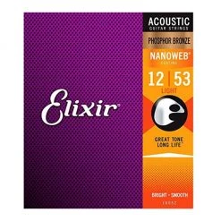 See All Elixir 16052 Nanoweb Phosphor Bronze Light 12-53