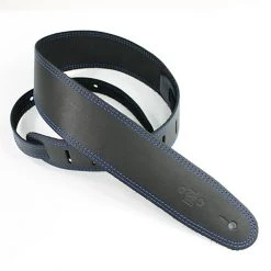 DSL SGE25-15-8 Strap 2.5" Single Ply Black With Blue Stitch