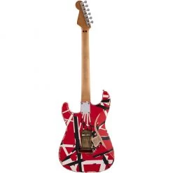 Electric Guitars EVH - Striped Series Frankie - Maple Fingerboard - Red With Black Stripes Relic