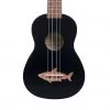 Makala Soprano Ukulele Shark Bridge - Black Tip